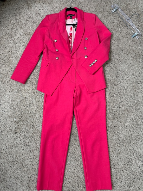 White House Black Market Jackets & Blazers - White House Black Market Hot Pink Double-Breasted Blazer & Pants Suit 4